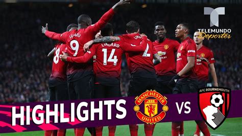 manchester united bournemouth highlights